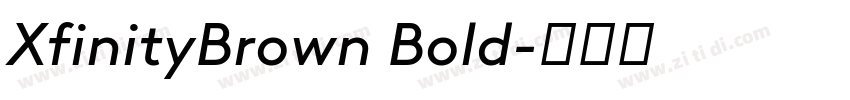XfinityBrown Bold字体转换